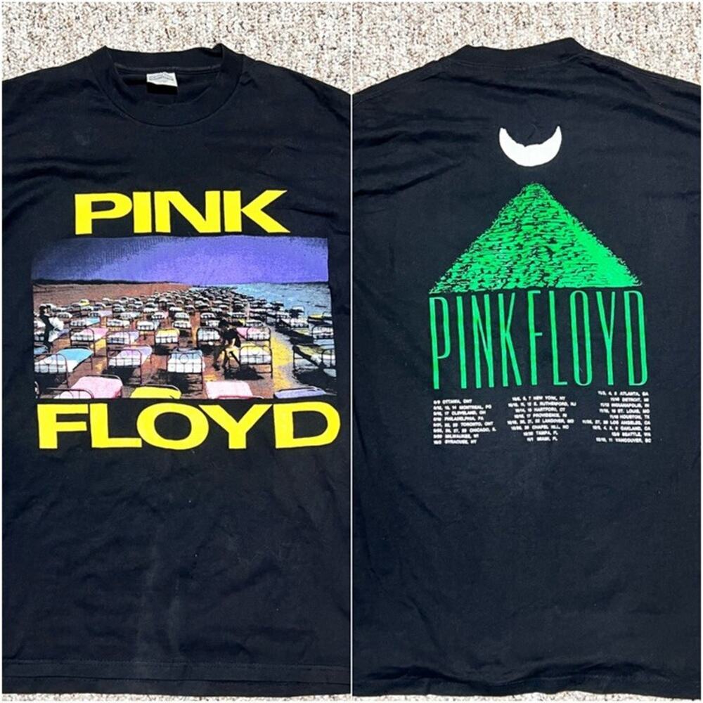 Vintage 1987 Pink Floyd World Tour Shirt Spring Ford Classic Tag L